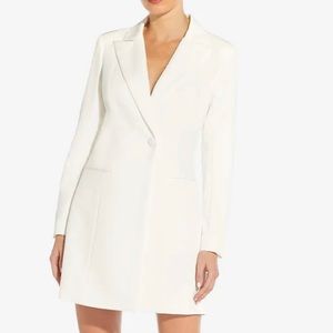 TUXEDO COCKTAIL DRESS IN IVORY